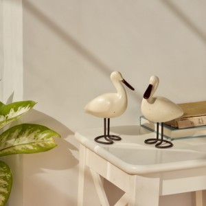 Spoonbill Ceramic Bird | Decorative Ceramic Figurine | Handmade Bird Decor